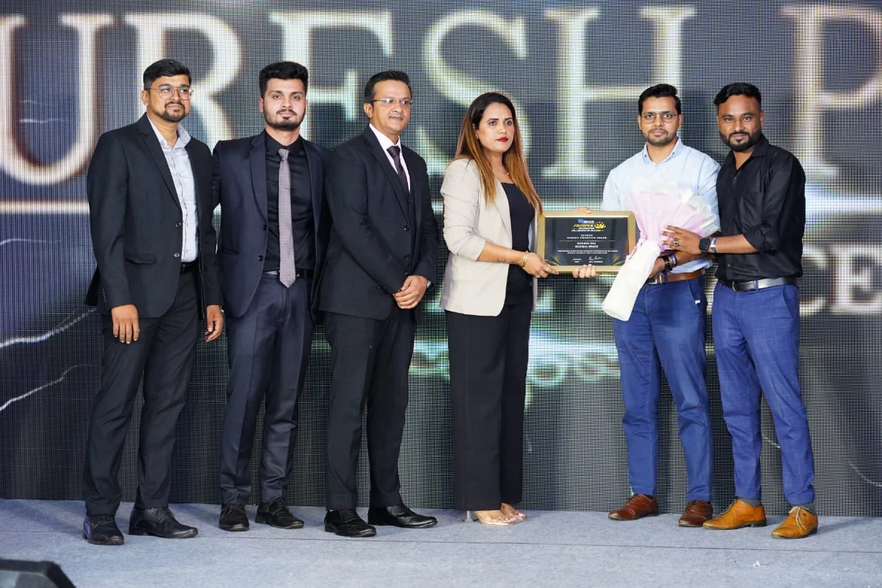 A team working together in a modern office